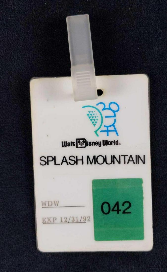 Walt Disney World Splash Mountain Identicard (1 of 2)