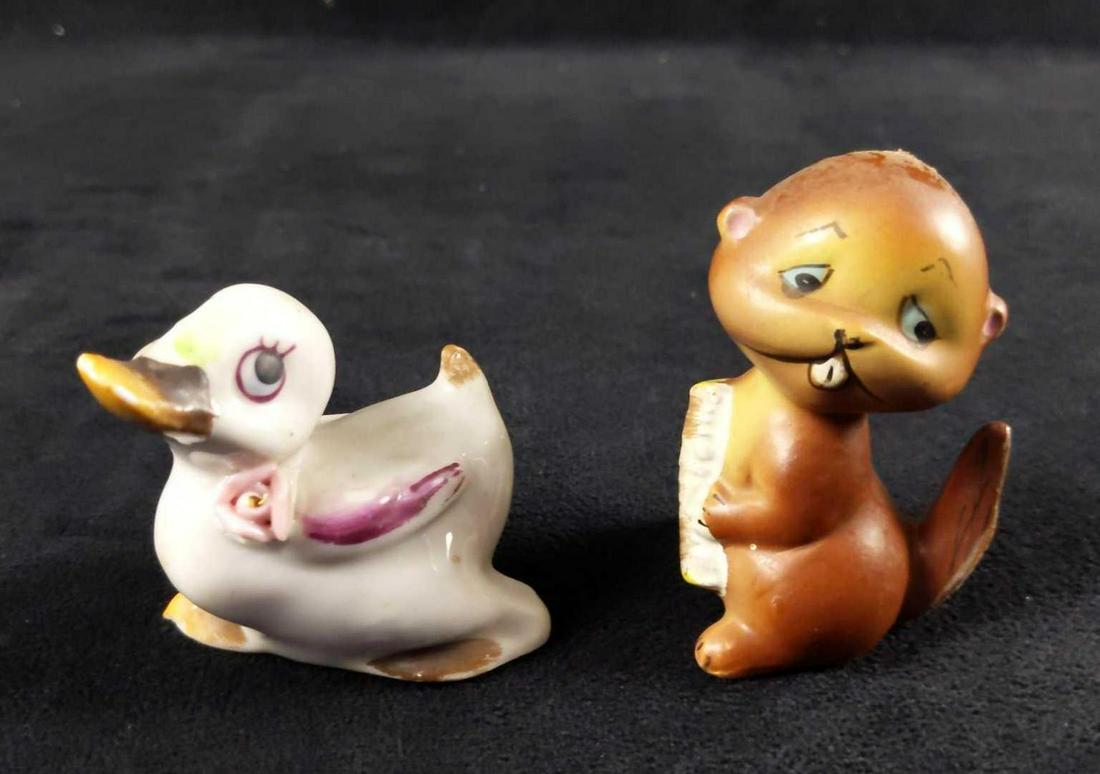 Mid Century Japanese Ceramic Pity Beaver And Duck (1 of 6)