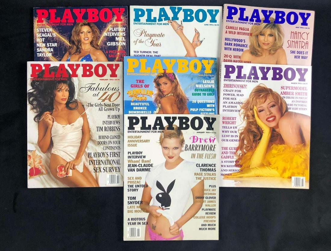 Lot Of 7 Vintage Playboy Playmate Magazines 1995 Nancy (1 of 13)