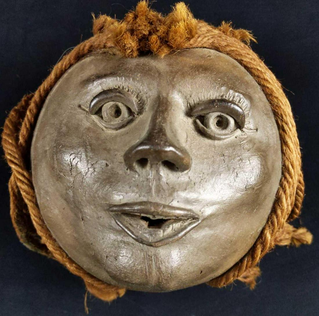 Vintage Earthenware Head Woman Kimsey Primitive (1 of 7)