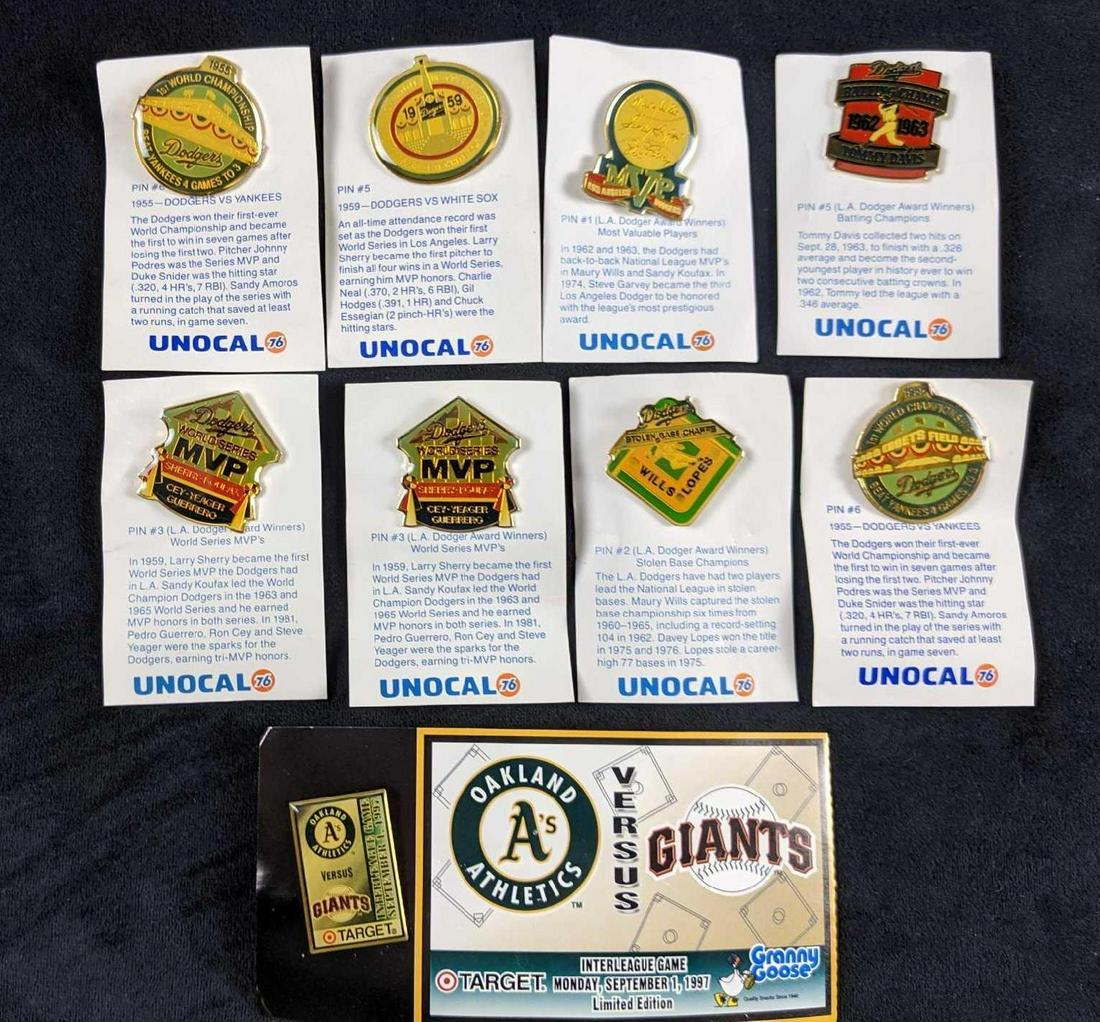 Unocal 76 Baseball Pins From 1987 Lot Of 8 Plus One (1 of 7)