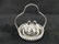 Crystal Platter Salt Pepper Shakers Steel Tops Rose