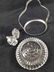 Crystal Platter Salt Pepper Shakers Steel Tops Rose - 2