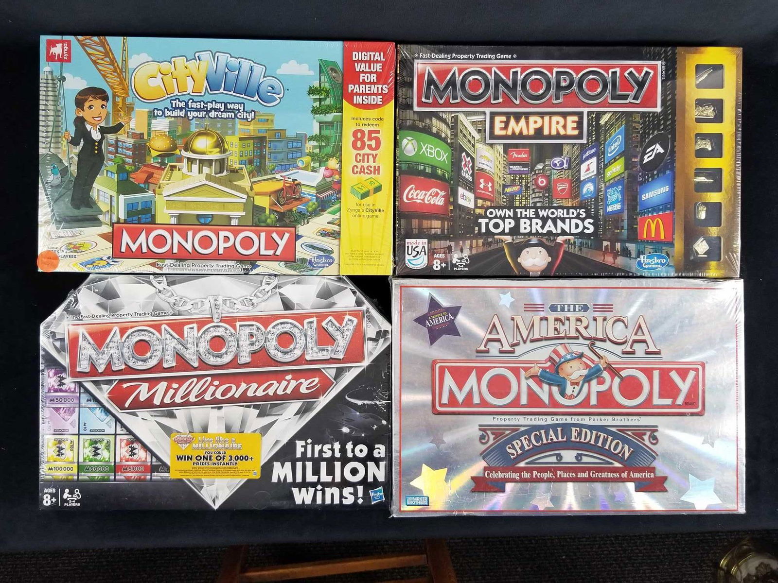 Lot of 4 Unopened Monopoly Games by Hasbro (1 of 4)