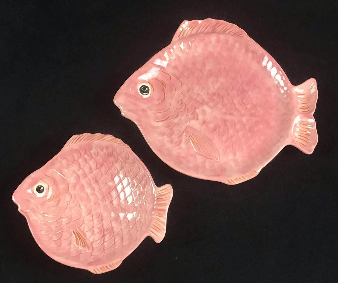 Lot of 2 Hagstrom Porcelain Fish Serving Dishes (1 of 4)