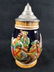 Vintage German Beer Stein with Pewter LId featuring - 4