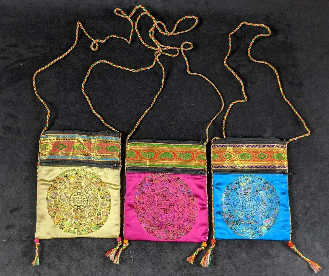 Vintage Lot Of Three Chinese Evening Purses E (1 of 7)