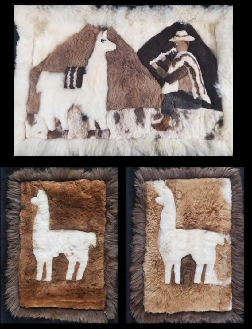 3 Handmade Authentic Peruvian Alpaca Wool Wall Hanging (1 of 8)