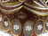 Decorative Burgundy Gold Cut to Clear Crystal Bouquet - 2