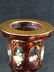 Decorative Burgundy Gold Cut to Clear Crystal Bouquet - 4