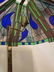 Tiffany Style Stained Glass Lamp with Glass Table - 6