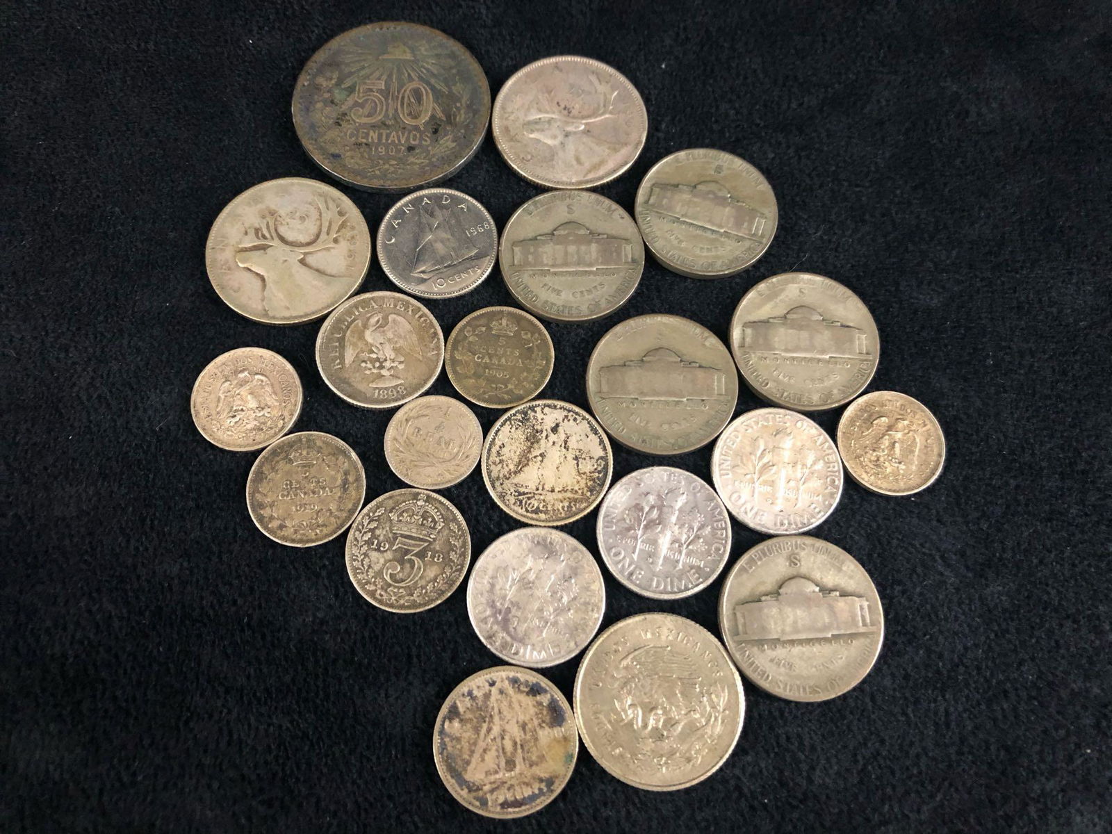 Mixed Lot Silver Of Coins American &Foreign Coins (1 of 15)