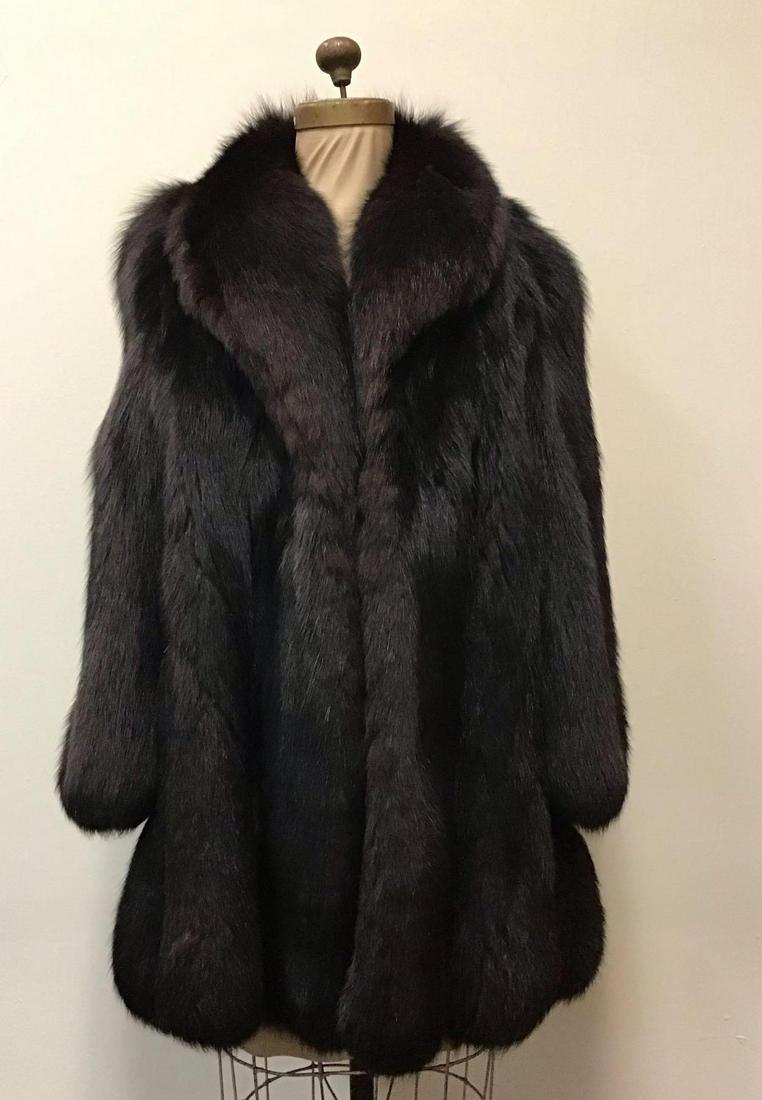 Black Fox Luxury Fur Coat (1 of 7)