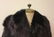 Black Fox Fur Jacket Coat Vintage Fashion - 2