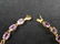 14k Gold Bracelet with Oval Cut Amethyst Stones - 2