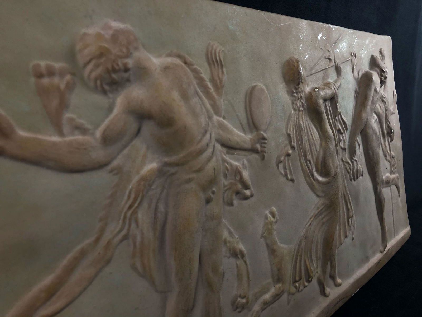 Beautiful Vintage Italian Relief Plaster Carving Plaque (1 of 6)