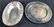 Set of Round and Oval Silver Plate Serving Trays
