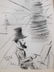 Toulouse Lautrec Self Portrait Etching by Salvador Dali - 2