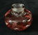 Glass Art designer Joe Rice Strawberry Candlestick Lot - 3