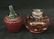 Glass Art designer Joe Rice Strawberry Candlestick Lot - 4
