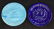 2 Blue Stoneware Bicentennial Display Plates 200 Years