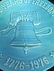 2 Blue Stoneware Bicentennial Display Plates 200 Years - 4