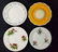 Vintage China Salad And Dessert Plates Lot Of Four