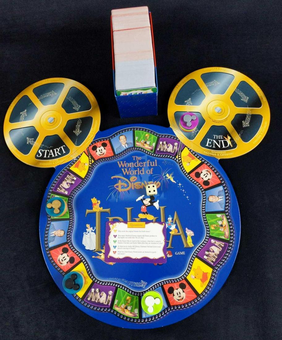 Wonderful World of Disney Trivia Game With Tin: Mattel creates fair competition between adults and kids in The Wonderful World of Disney Trivia Game. In this game, which has 1,600 grown-up and 800 kids' questions, players acquire tokens in exchange