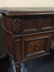 Vintage Oak Leather Top Desk