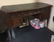 Vintage Oak Leather Top Desk - 5