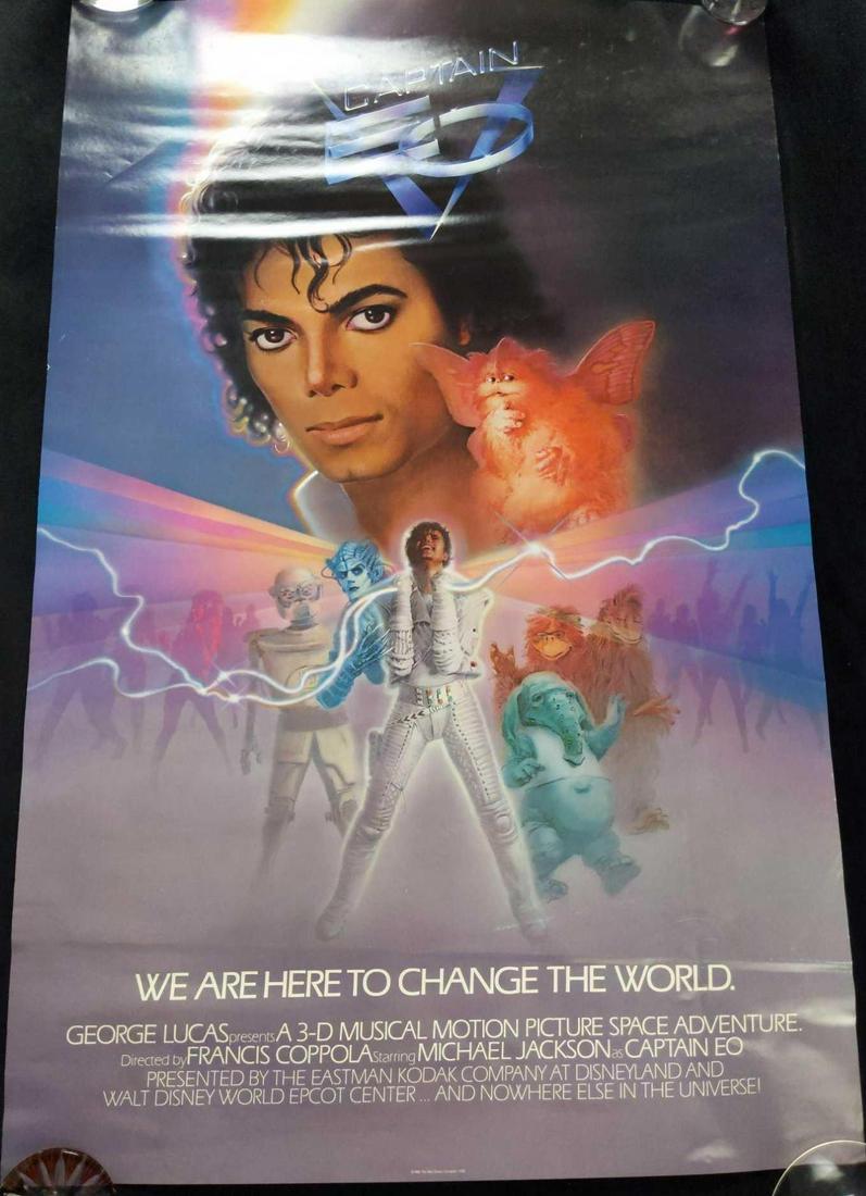 Vintage Michael Jackson Captain EO Disney Poster (1 of 5)