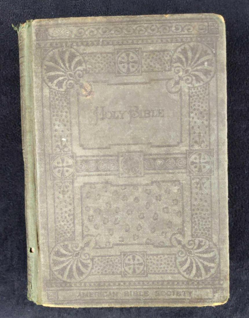Antique Holy Bible American Bible Society (1 of 6)