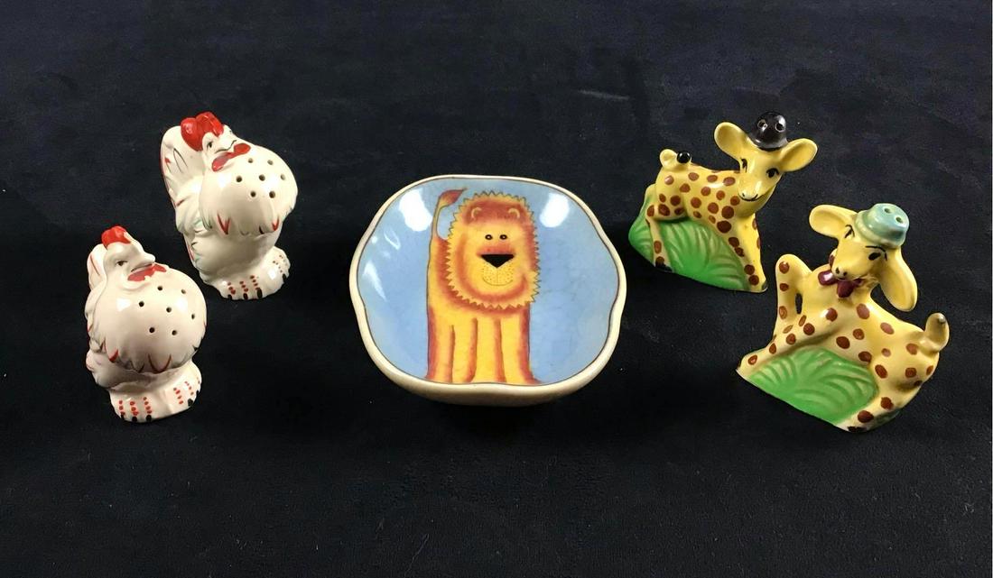 Porcelain Ceramic 1990s Japan Homeart Chicken Rooster (1 of 7)