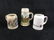 Lot of 3 Vintage German Beer Mugs