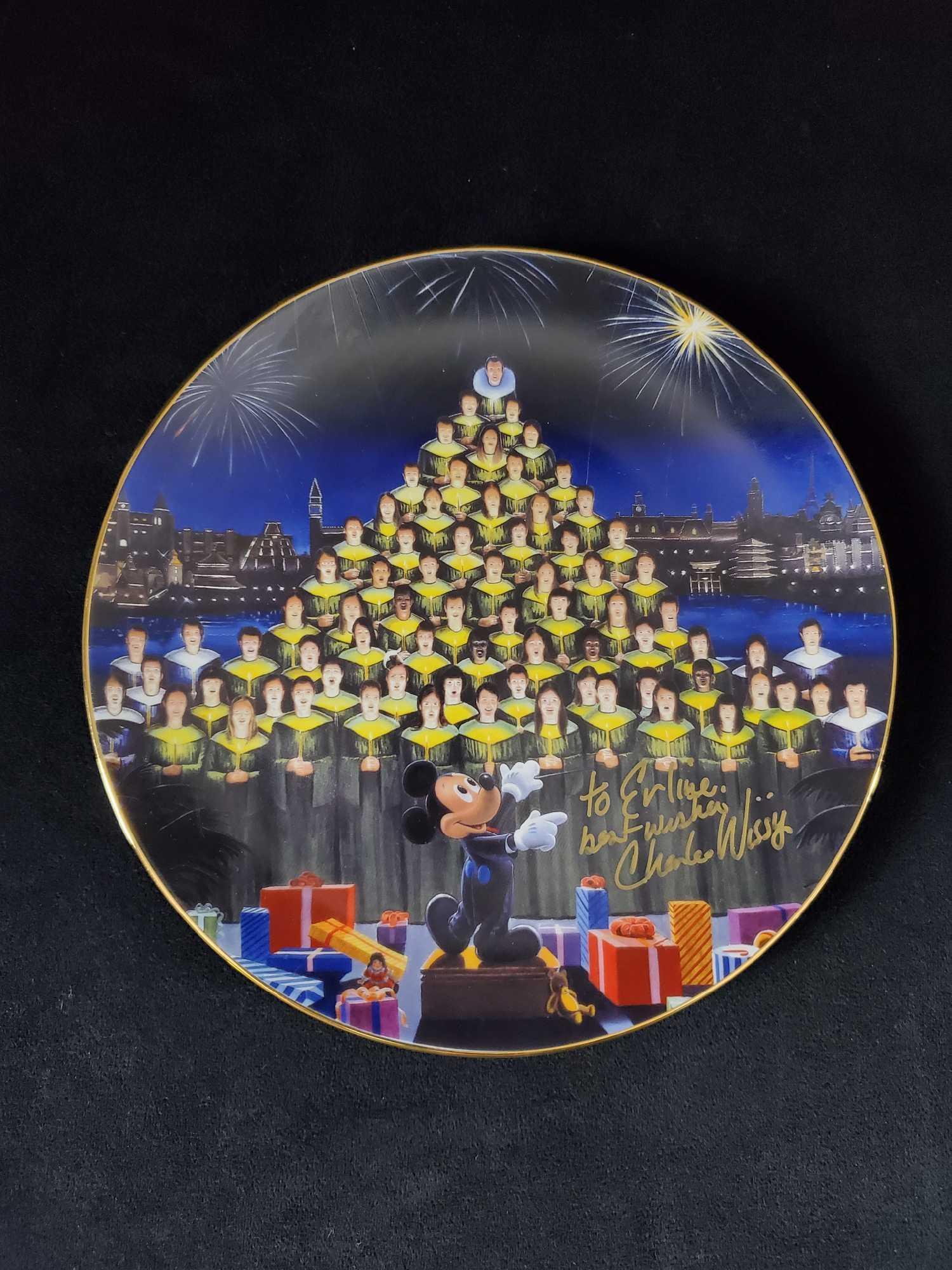 Signed Disney Holidays Around World Collector Plate (1 of 8)