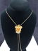 Risis Golds Toned Orchid Slider Necklace - 3