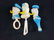 Lot of 6 Vintage Plastic Disney Donald Duck Rattles - 4