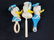 Lot of 6 Vintage Plastic Disney Donald Duck Rattles - 6