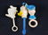 Lot of 6 Vintage Plastic Disney Donald Duck Rattles - 7