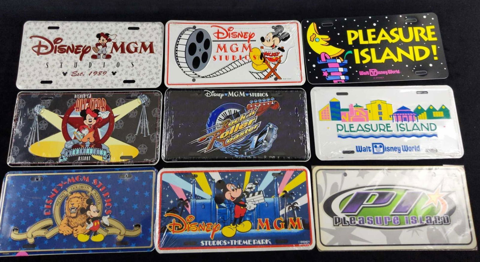 9 Walt DIsney License Plates MGM Pleasure Island C (1 of 5)