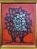 Vintage Johnny Donnels Original Framed Acrylic Art - 2