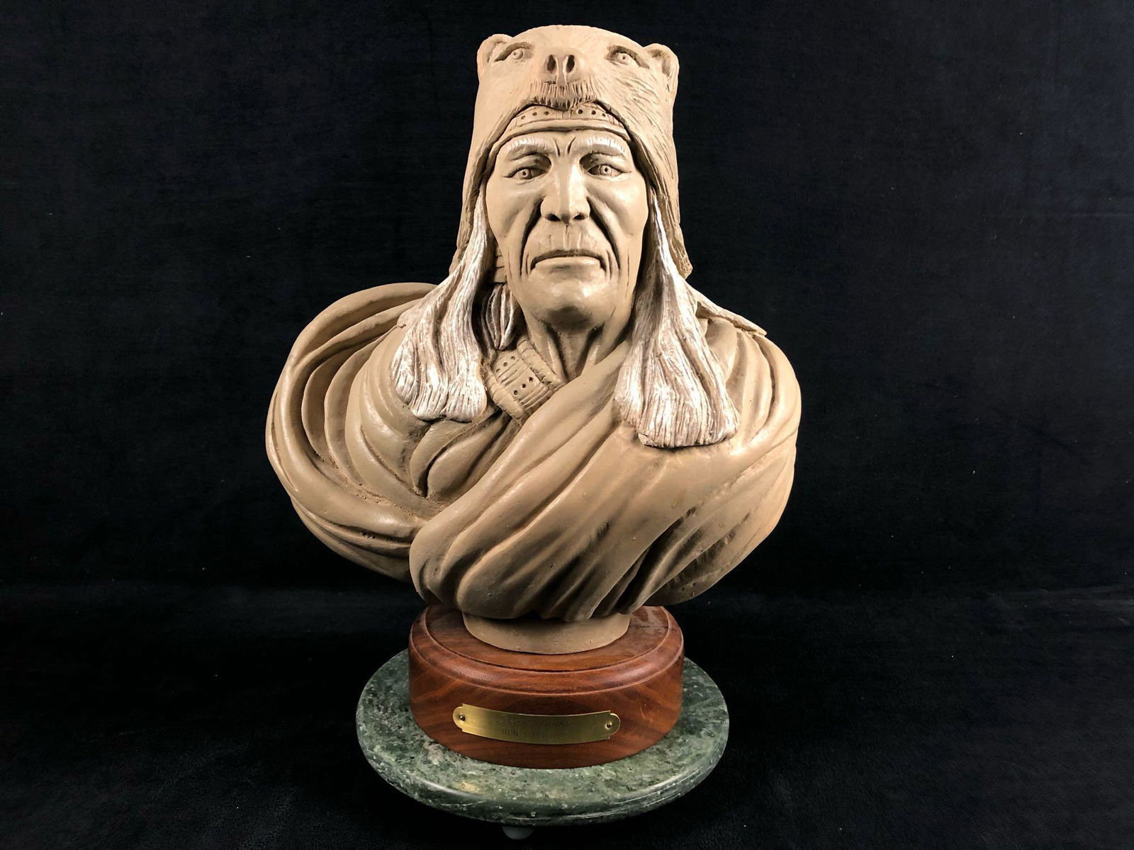 Ron Schroder Wood Composite Native American Sculpture (1 of 8)