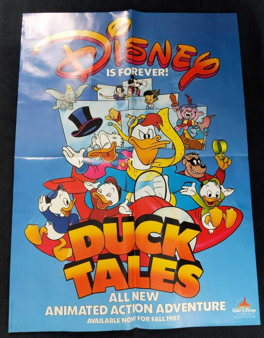 Vintage Rare Disney Ducktales TV Poster (1 of 7)