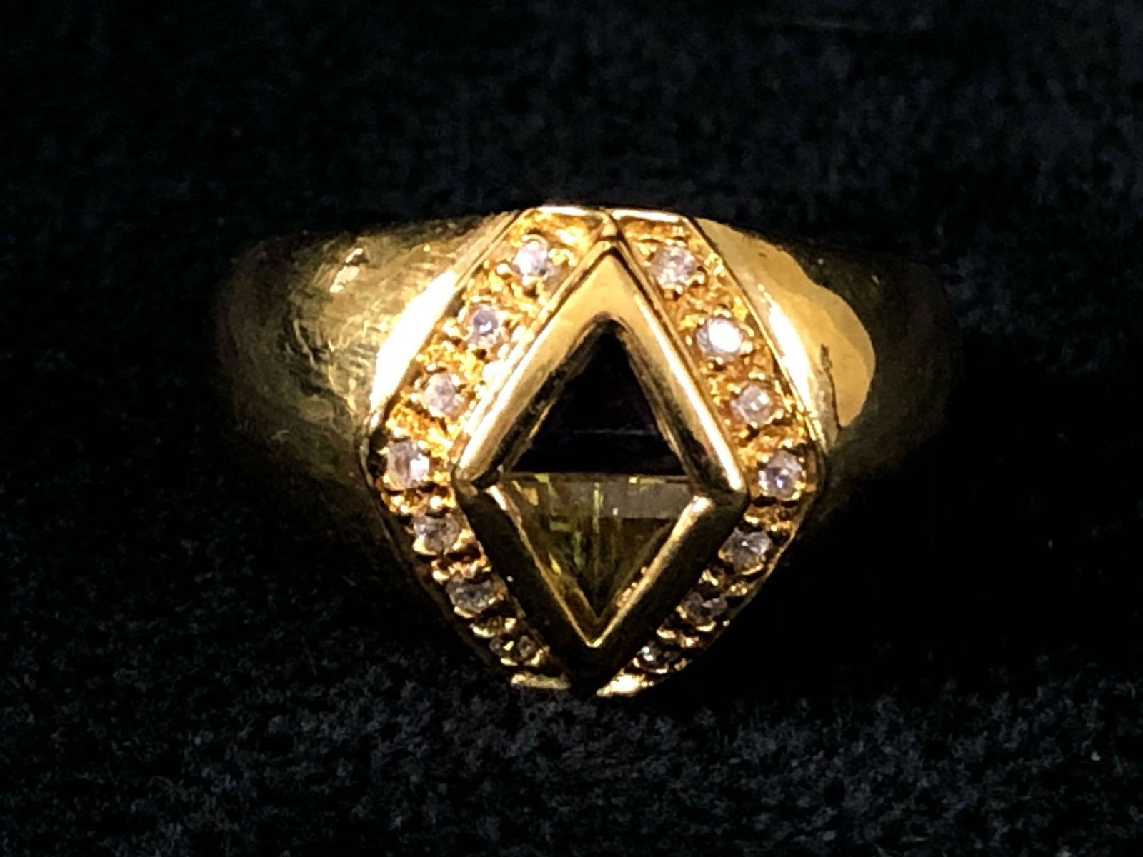 Vintage Gold Plated Sterling Silver Amethyst & Peridot (1 of 6)