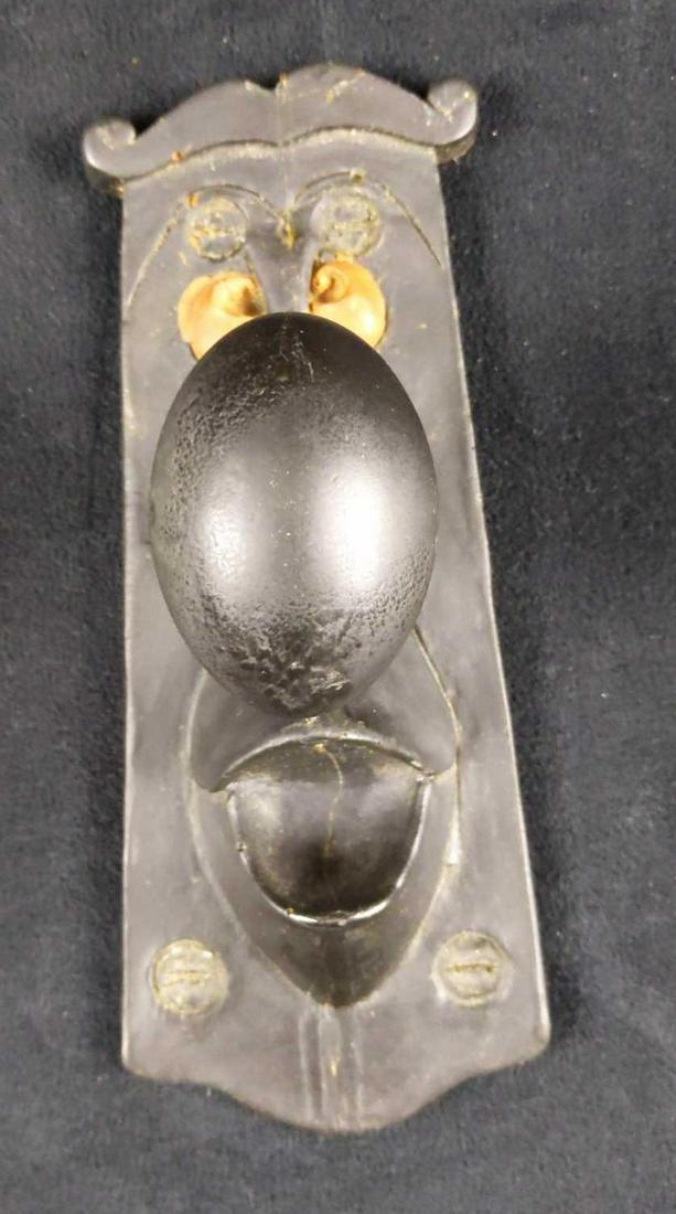 Rare Vintage Disney Alice In Wonderland Door Knob: Rare Hand Painted Resin Disney Alice In Wonderland Door Knob decoration. Is approx 3" x 7". Door Knob is in good, vintage condition with some rather messy painting on his eyes. 'Screws' have some exce