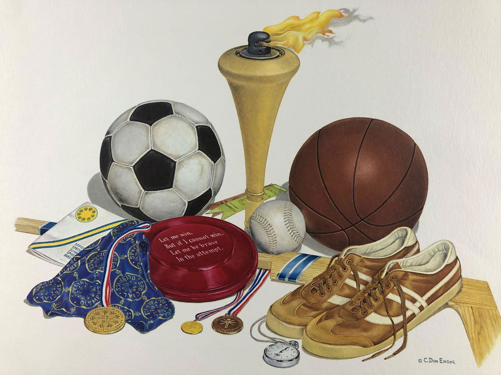 Vintage Sighed Atrist C.Don Ensor "A New Kind Of Joy": Authentic Wildlife Artist C.Don Ensor "A New Kind Of Joy" Lithograph Print Near Mint - Never Framed Lithograph 1979 16" x 20" COA Print comes with original Ensor artist packaging (original Don Ensor p