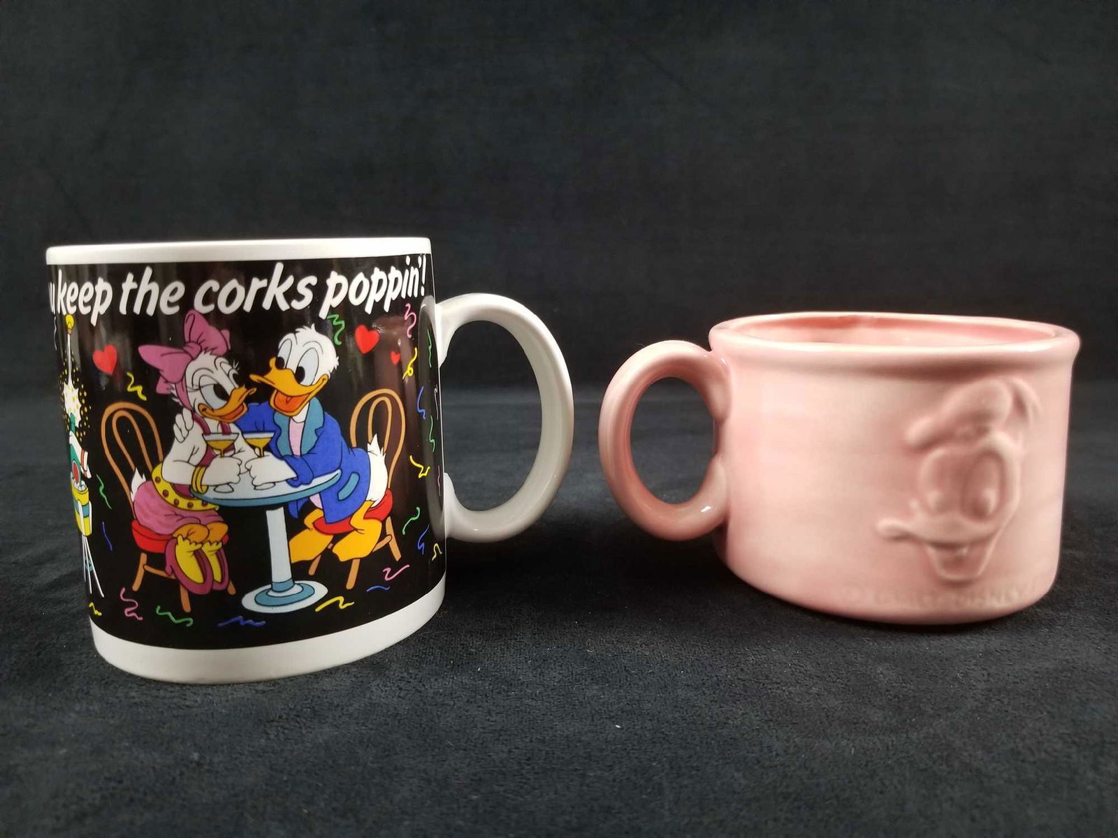 A Lot Of 2 Donald Duck Daisy Ceramic Walt Disney Coffee: A Lot Of 2 Donald Duck Daisy Ceramic Walt Disney Coffee Tea Hot Cocoa Mugs Cups This lot features two ceramic Walt Disney mugs. Appears to be from the 90s. The items have no known chips, cracks, or sc