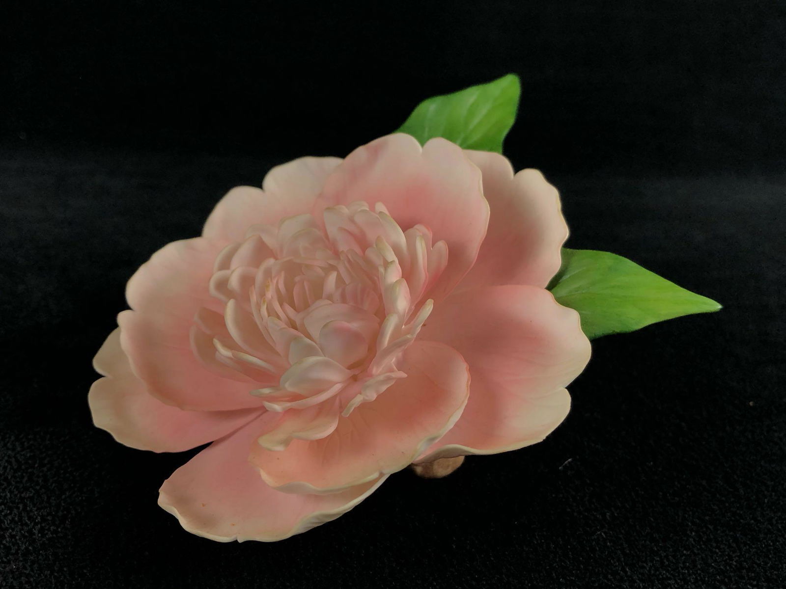 Vintage Boehm # F 186 "Pink Peony" Floral Porcelain: Vintage Boehm # F 186 "Pink Peony" Floral Porcelain Sculpture