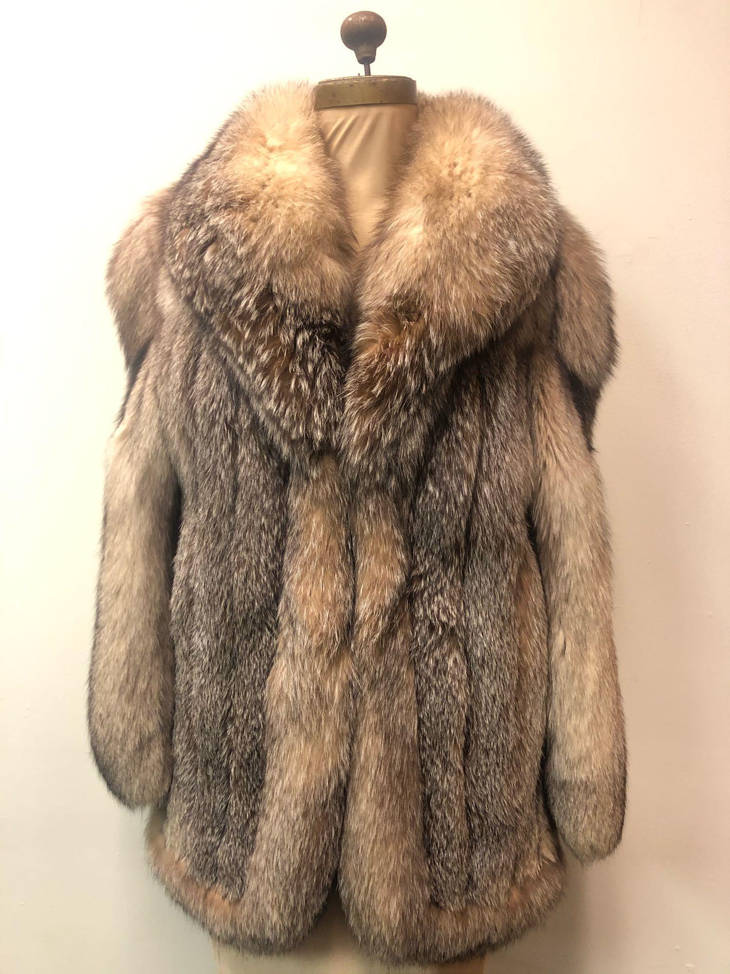 Fox Fur Coat Crystal Sterling (1 of 8)