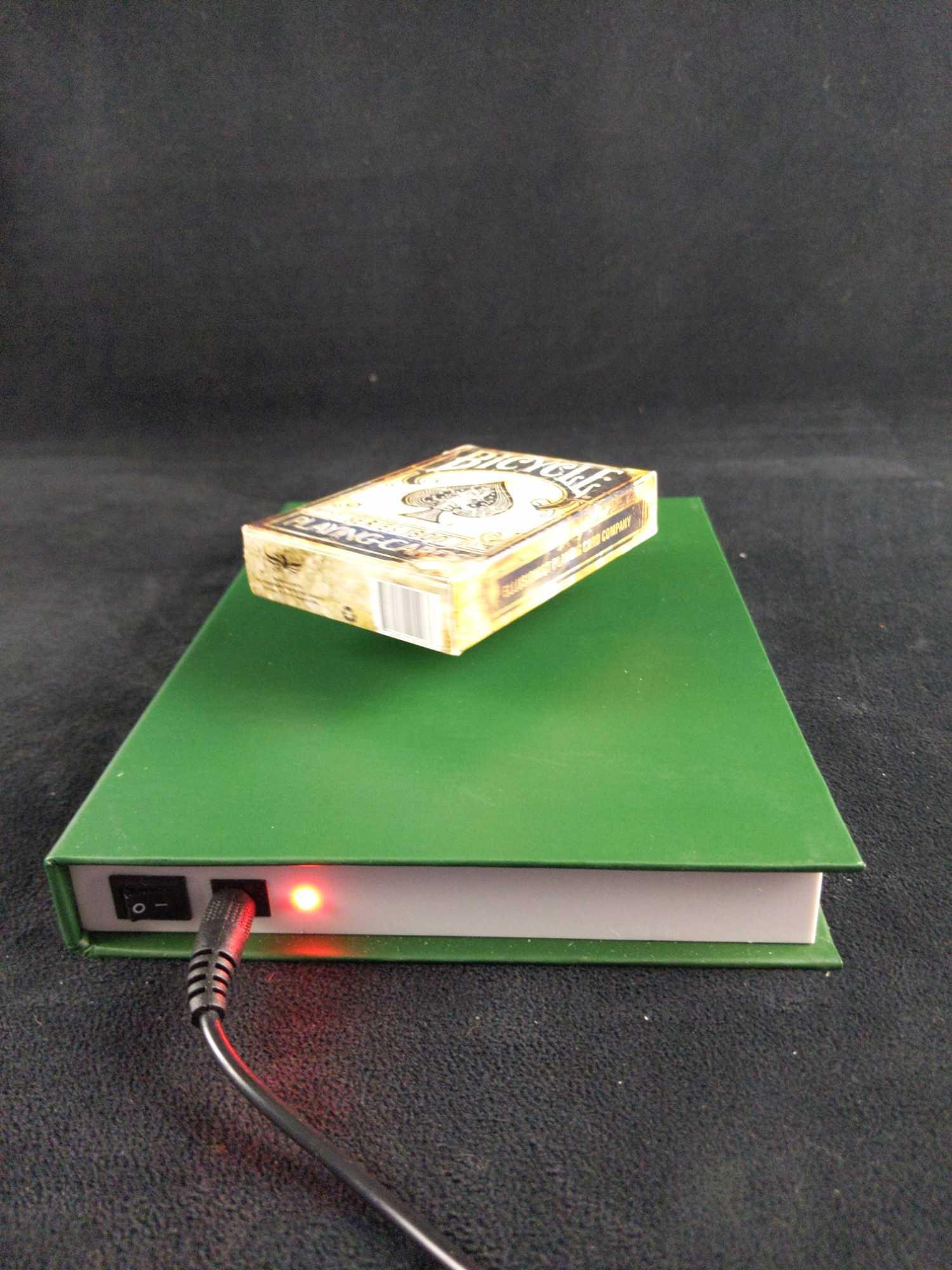 Sold Out Phantom Floating Deck Of Cards Display: Only 250 of these were released! Phantom Floating Deck Of Cards Display By Ellusionist. Watch as a pack of cards floats in the air! The deck can also spin when pushed. Try placing other things on the 
